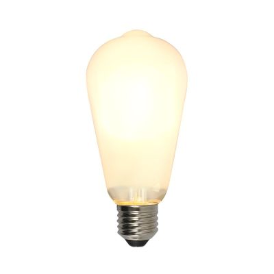 Dimbare Olucia E27 Edison LED lamp, ST58, 5W, Wit glas, 2700k