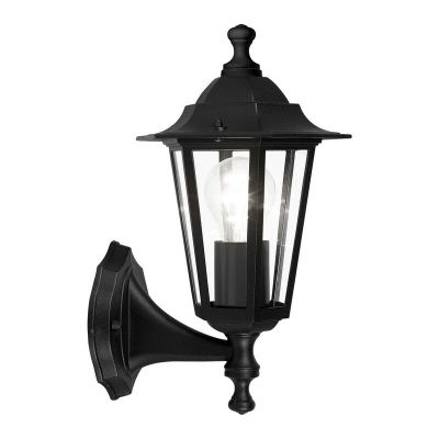 Zwarte klassieke buitenlamp aluminium, Alieke, IP44