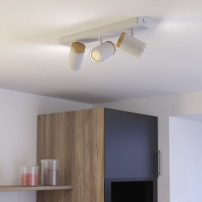 Witte moderne wandspot staal, Conradus, IP44