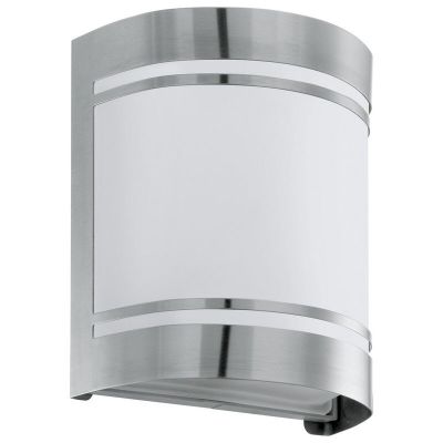 Zilveren moderne buitenlamp glas, Aartje, IP44