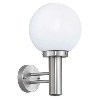 Zilveren buitenlamp rvs, Baukje, IP44