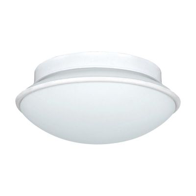 Witte wandlamp Nicoletta, staal, IP44