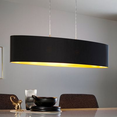 Gouden moderne hanglamp stof, Terme
