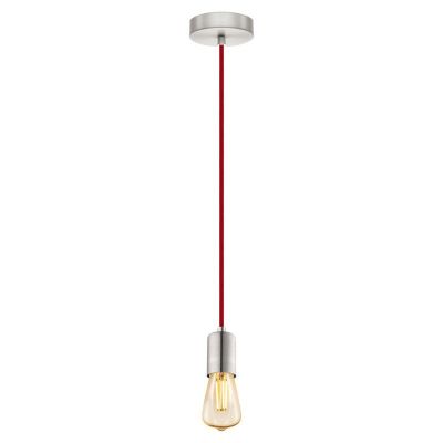 Stalen hanglamp Christel nikkel