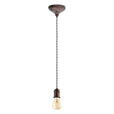 Stalen hanglamp Christel koper