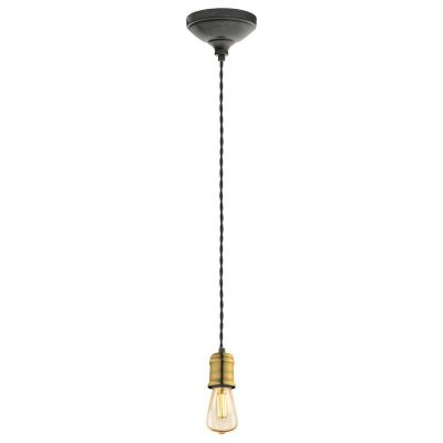 Stalen hanglamp Christel zwart