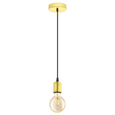 Stalen hanglamp Christel messing