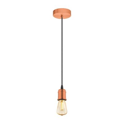 Stalen hanglamp Christel koper