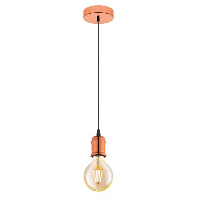 Stalen hanglamp Christel koper