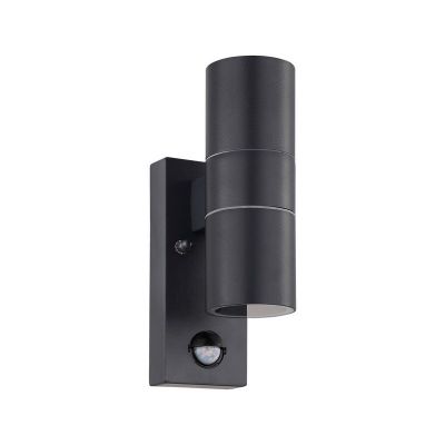 Antraciete moderne buiten wandlamp met bewegingssensor metaal, Marlies, IP44