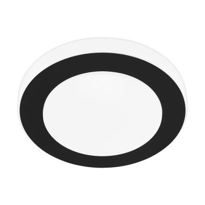 Witte plafonnière staal, Amina, 11W, 3000K LED, IP44