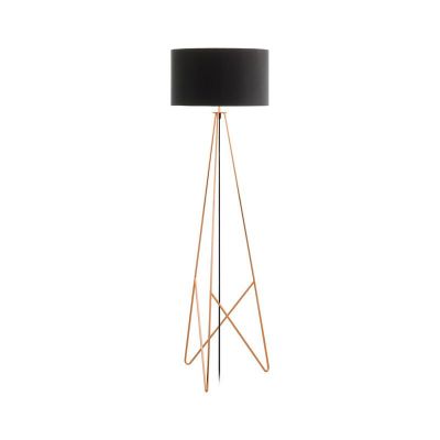 Stalen vloerlamp Viola koper
