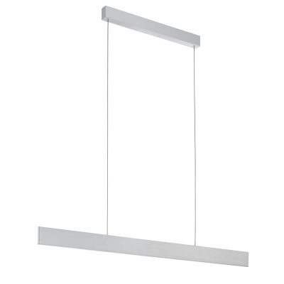 Grijze moderne hanglamp aluminium, Rick, 21W, 3000K LED