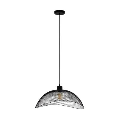 Zwarte industriële hanglamp staal, Ritish