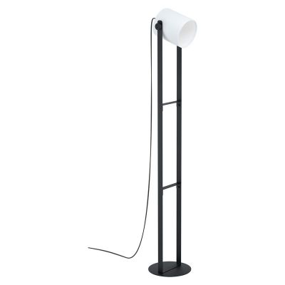 Zwarte moderne vloerlamp, Kaspar, staal