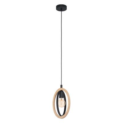 Landelijke hanglamp hout, Angeline