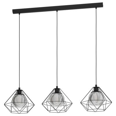 Zwarte industriële hanglamp staal, Yuen