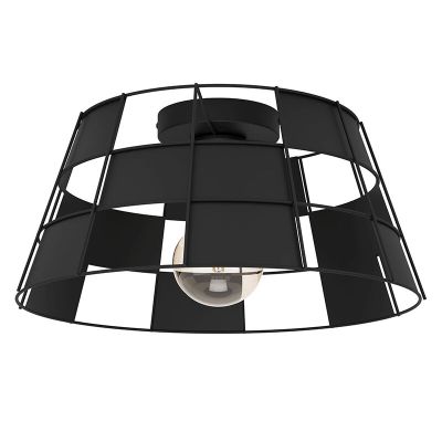 Zwarte plafondlamp aluminium, Nelly