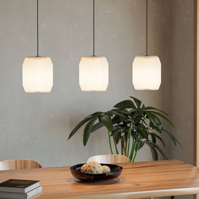Papieren hanglamp wit, Kars