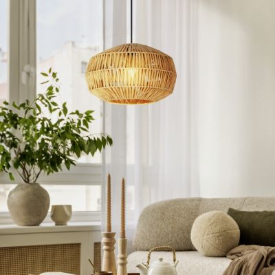 Papieren hanglamp bruin, Serhan