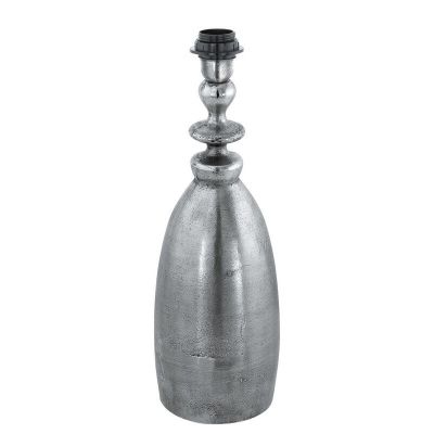 Nikkelen retro tafellamp aluminium, Abdel, met schakelaar