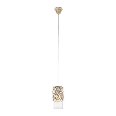 Bruine vintage hanglamp staal, Salvator