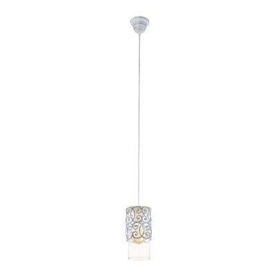 Grijze vintage hanglamp staal, Salvator