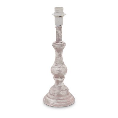 Landelijke tafellampvoet Noah Hout Patina Taupe