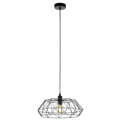 Zwarte industriële hanglamp metaal, Acri