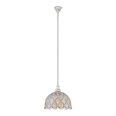 Witte oosterse hanglamp staal, Abdelrahman