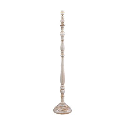Landelijke vloerlamp Ayden hout Patina wit