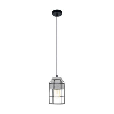 Betonnen hanglamp zwart, Aimad