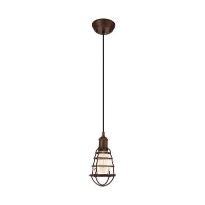 Bruine vintage hanglamp metaal, Aissa