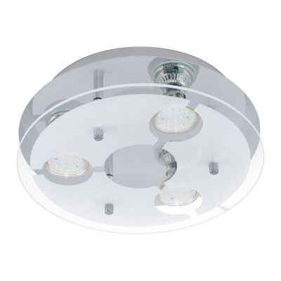 Chromen moderne plafonniere, Annelinde, rvs