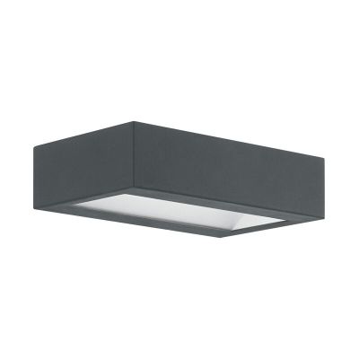 Antraciete moderne buitenlamp, Simen, staal, 4w 3000K (warm wit) LED