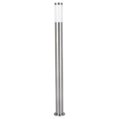 Zilveren buitenlamp kunststof, Carlein, IP44