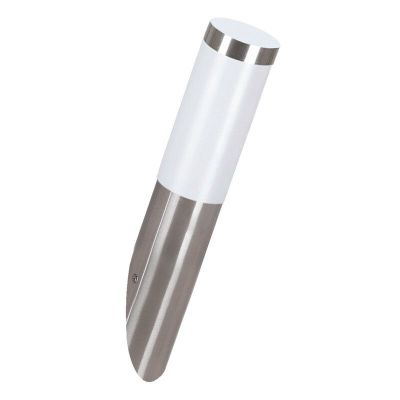 Zilveren buitenlamp kunststof, Carlein, IP44