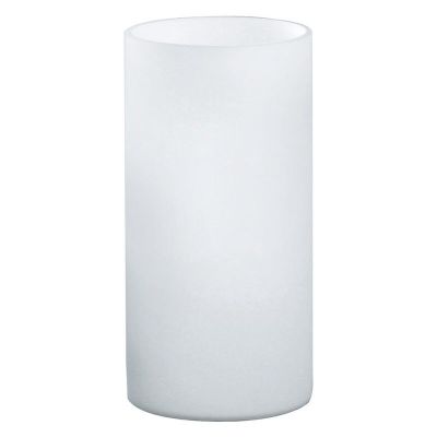 Witte design tafellamp glas, Basken, met schakelaar