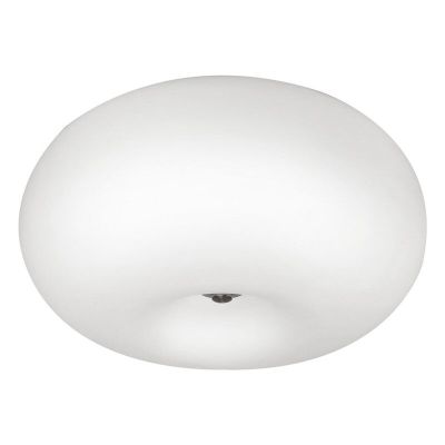 Nikkelen design plafonnière glas, Skyler