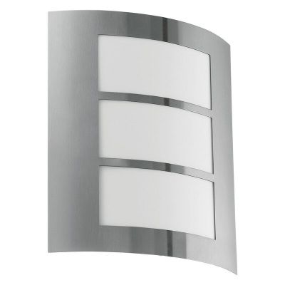 Zilveren buitenlamp kunststof, Elyana, IP44