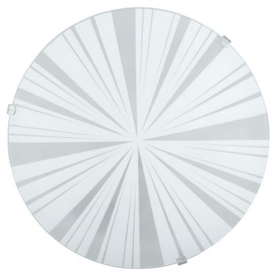 Witte plafonnière glas, Bada