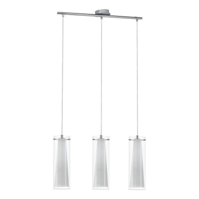 Chromen moderne hanglamp glas, Barceno