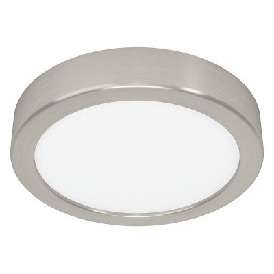 Nikkelen plafonnière kunststof, Geraldo, 11W, 3000K LED
