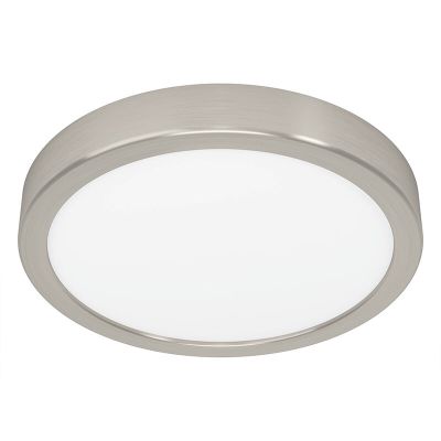 Nikkelen plafonnière staal, Geraldo, 17W, 3000K LED