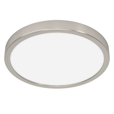 Nikkelen plafonnière kunststof, Geraldo, 20,5W, 3000K LED