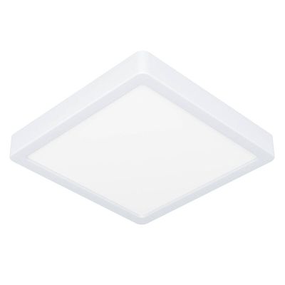 Witte plafonnière kunststof, Geraldo, 17W, 3000K LED