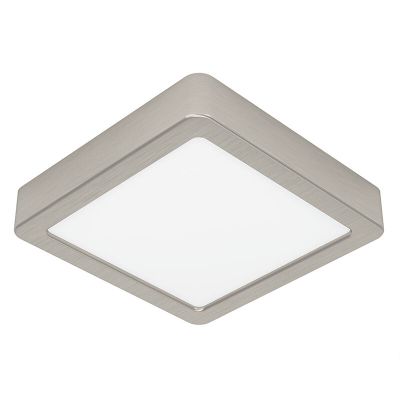 Nikkelen plafonnière kunststof, Geraldo, 11W, 3000K LED