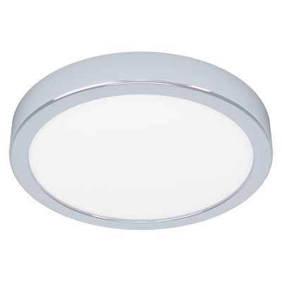 Chromen badkamer plafondlamp kunststof, Geraldo, 17W, 3000K LED, IP44