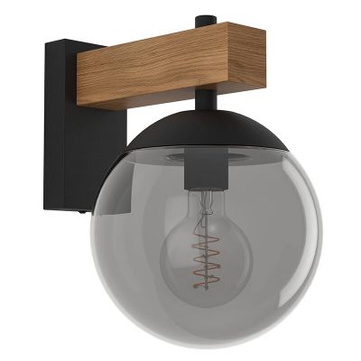 Grijze moderne buitenlamp glas, Boris, IP44