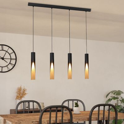 Bruine moderne hanglamp aluminium, Aloysius